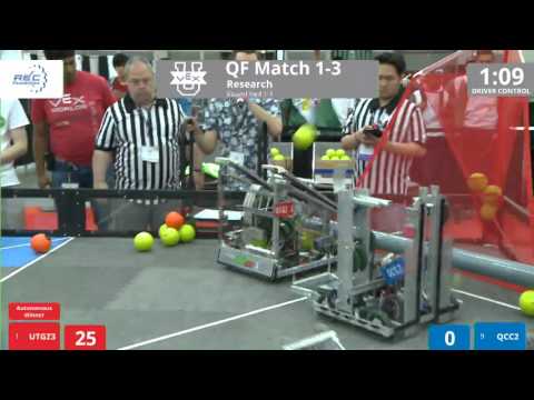 VEX Worlds 2016 - VEX U - Research - QF 1-3 (UTGZ3) 266 vs 143 (QCC2)