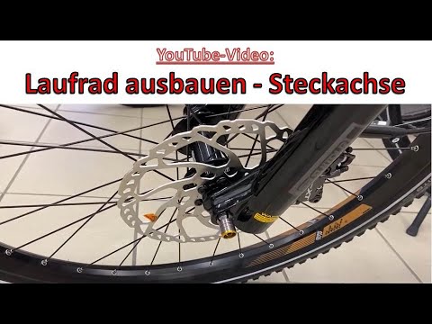 Removing the front wheel - thru axle bicycle