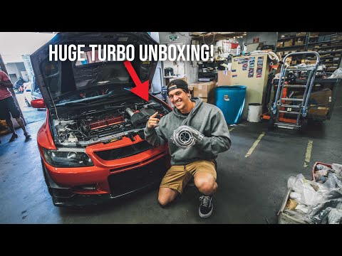 EVO 8 BIG TURBO UNBOXING - STARTING THE TURBO BUILD