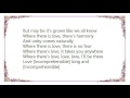 Jimmy Cliff - Where There Is Love Lyrics