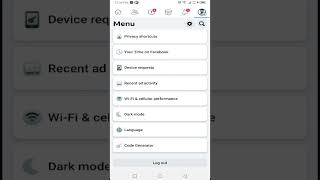 enable dark mode on facebook  #shorts