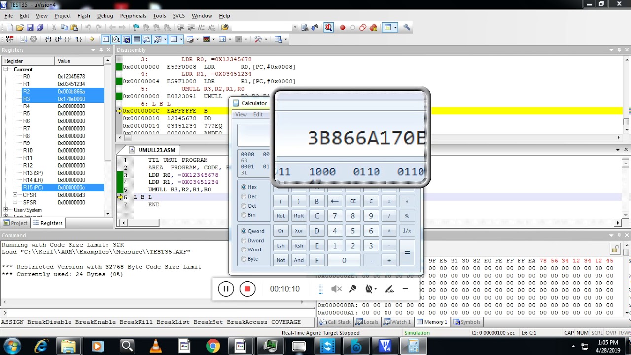 VTU/CSE/ISE/4th sem /microprocessor lab program