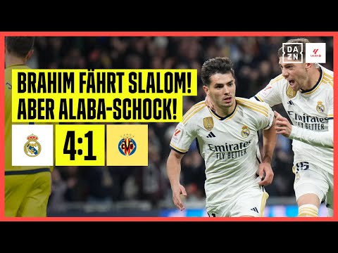 Mega-Solo von Brahim und Alaba-Schock bei Kantersieg: Real Madrid - Villarreal 4:1 | LaLiga | DAZN