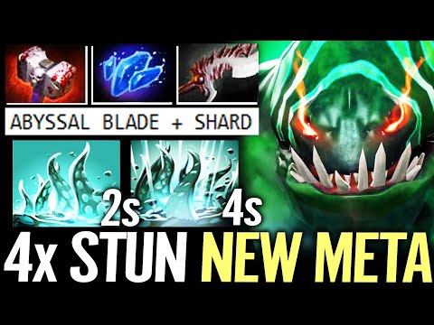 🔥 TIDEHUNTER 4x Stun Abilities NEW META— Basher Abyssal Blade + Shard Cancer Stun Offlane Dota 2 Pro