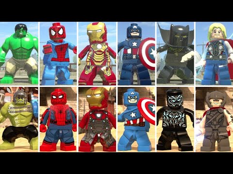 Evolution of Avengers Characters in LEGO Marvel Super Heroes Games