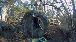 Video thumbnail: La Voie Lacteé, 6a. Fontainebleau