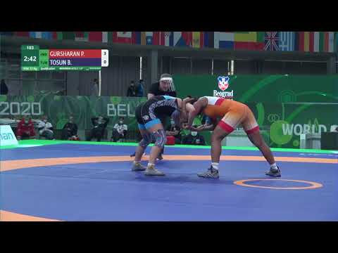 Qual. WW - 72 kg: P. GURSHARAN (IND) v. B. TOSUN (TUR)