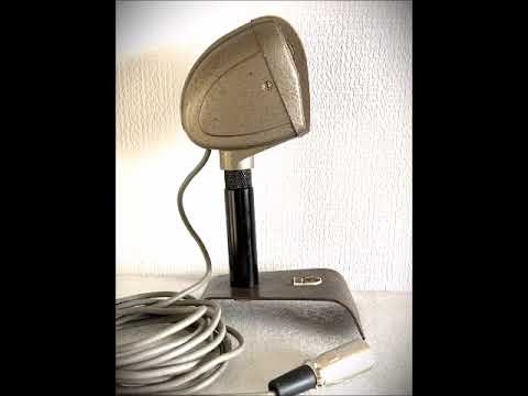 1950's Rare Philips EL 6011 Crystal Microphone, working STRONG w/stand & cable image 10