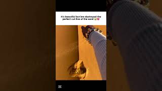 he destroyed the perfect cut line of sand😭💔 || #shorts #zo