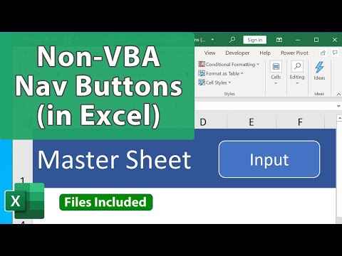 Amazing Excel Nav Buttons without VBA - Excel Quickie 73