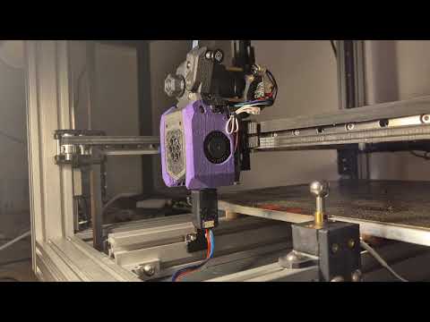 A calibration run on my printer