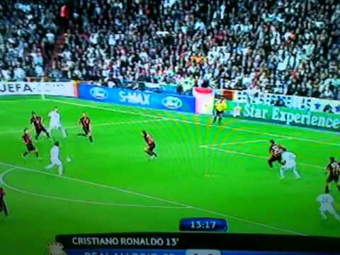 Real Madrid 2-0 Ac Milan Highlights 10/11