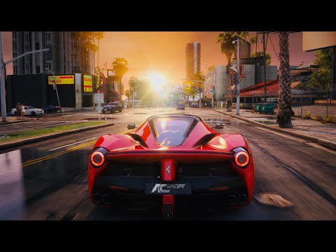 My RTX 3090 is OVERHEATING with this GTA 5 RAY TRACING Graphics MOD - Ferrari LaFerrari Gameplay!