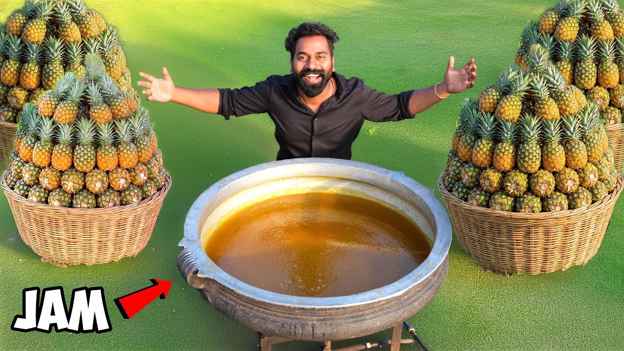 150 kg Pineapple Jam Making Recipe | പൈനാപ്പിൾ ജാം ഉണ്ടാക്കിയാലോ | M4 Tech |