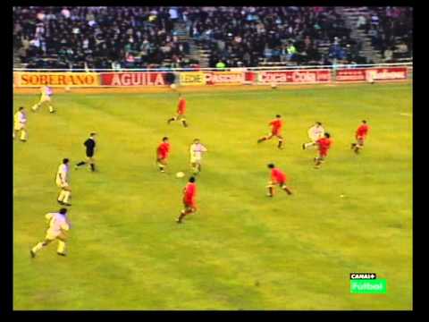 Liga 1990-91 Real Madrid 7-Sevilla 0 gol Michel