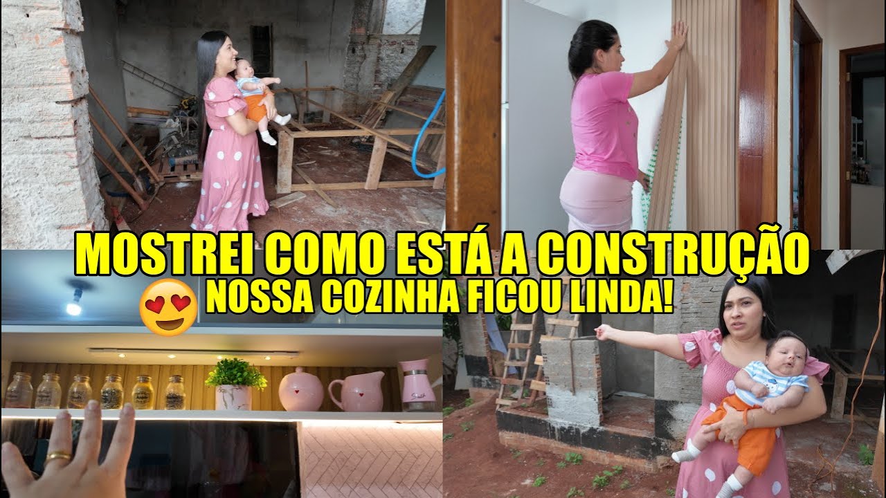 MOSTREI A CONSTRUÇÃO + NOSSA NOVA COZINHA FICOU LINDA| Juliane Jocoski