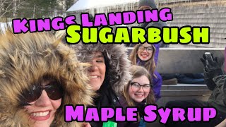 preview picture of video 'Kings Landing Sugarbush. Maple syrup on snow. New Brunswick adventure'