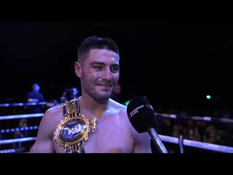 JOSH KELLY IMMEDIATE RINGSIDE REACTION TO WINNING BRITISH TITLE