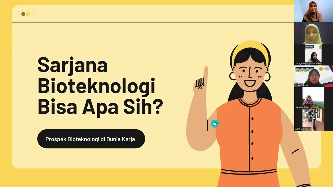 PMB ITEKES MENYAPA | SARJANA BIOTEKNOLOGI BISA APA? | Hanifah Putri, S.Biotek