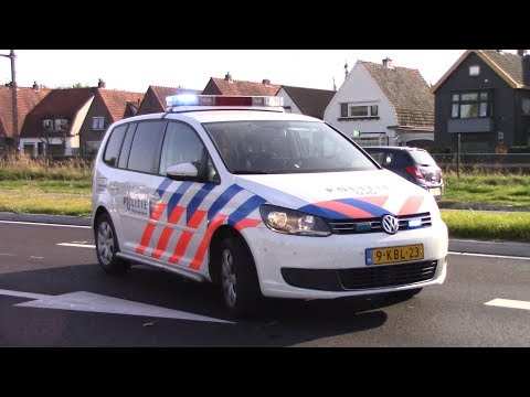 PRIO 1 Officier Van Dienst Politie assisteert bij ongeval op Patijnweg in Kloetinge