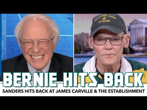 Bernie Hits Back At James Carville & The Establishment