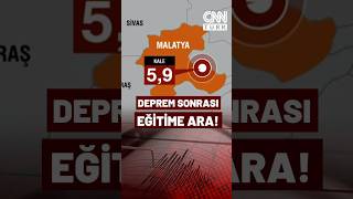 Malatya'da 5,9 Büyüklüğünde Deprem! Deprem Sonrası Eğitime 1 Gün Ara V