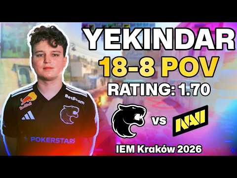 YEKINDAR 18-8 POV vs Natus Vincere (Dust2) | IEM Kraków 2026