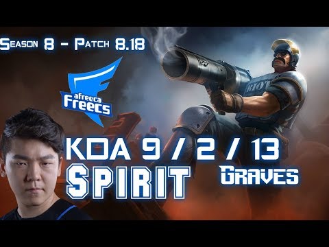 AFs Spirit GRAVES vs WUKONG Jungle - Patch 8.18 KR Ranked