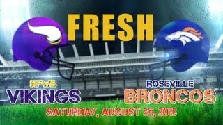 preview picture of video 'NFWB Vikings vs Roseville Broncos FRESHMAN - 8/24/13'
