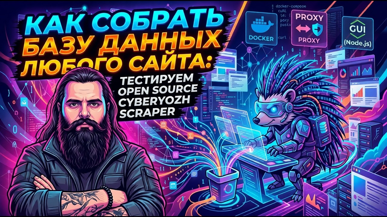 КАК СОБРАТЬ БАЗУ ДАННЫХ ЛЮБОГО САЙТА: ТЕСТИРУЕМ OPEN SOURCE CYBERYOZH DATA SCRAPER