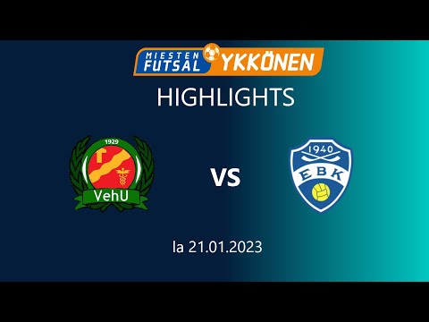 Highlights: VehU - EBK FS 6-0 (4-0) 21.01.2023 Futsal-Ykkönen