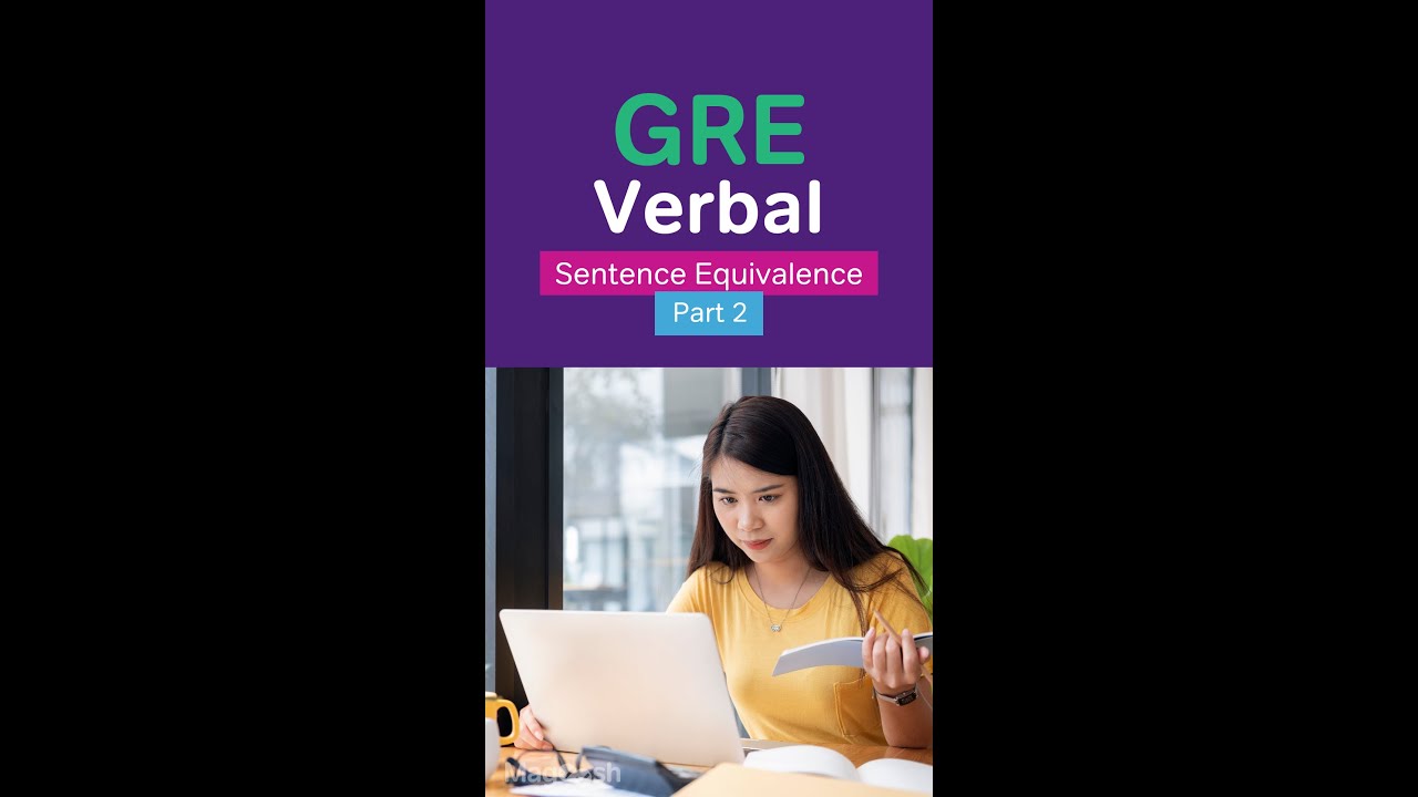 Part 2: GRE Sentence Equivalence question. Did you get the answer right? #shorts