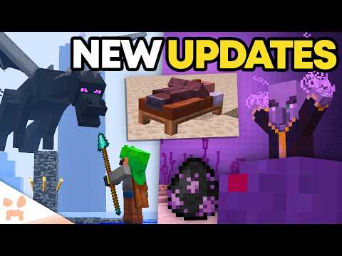 NEW MINECRAFT END UPDATE: DRAGON FIGHT CHANGES, END RAIDS, PORTALS + MORE?!