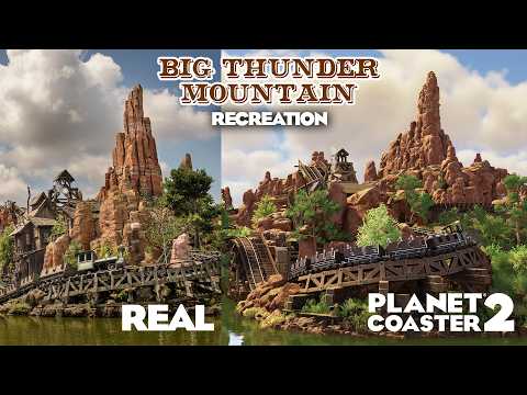 I Rebuilt Big Thunder Mountain Piece-By-Piece (Planet Coaster 2)