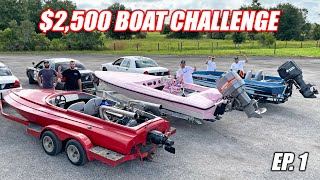 $2,500 Boat Challenge Ep.1 - Boat Ramp SMOOTH Operator Challenge (James Boat Catches Fire)
