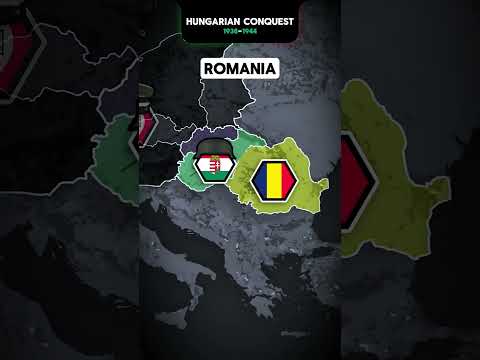 The Hungarian conquest in WW2 🇭🇺🔪 #Hungary #WW2 #Germany #Romania #USSR #Yugo #mapping #history