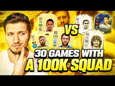 I TRIED 30 GAMES WITH A 100K SQUAD IN MARCH - FIFA 20 FUT CHAMPIONS