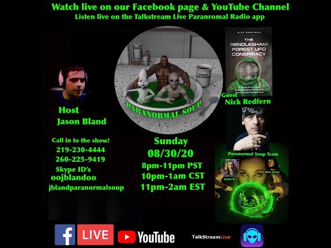 Paranormal Soup Ep 238 guest Nick Redfern