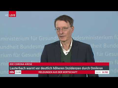 LIVE: Statement des Gesundheitsministers Lauterbach zur Corona-Lage