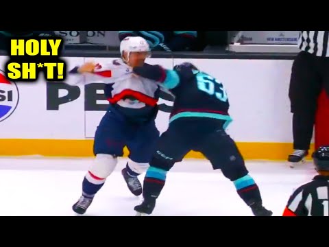 Brandon Duhaime Jacob Melanson Fight Scrap | Seattle Kraken vs Washington Capitals 2026 Highlights