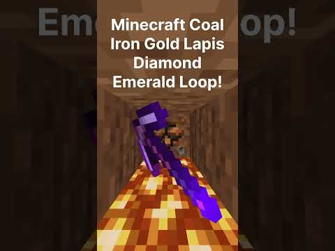 Insane Minecraft Loop! Find Coal, Iron, Gold, Diamonds!