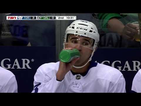 Nazem Kadri 17th Goal of the Season! 1/25/2018 (Toronto Maple Leafs at Dallas Stars)