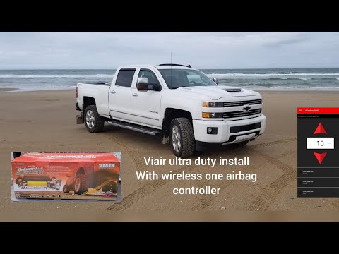 Viair ultra duty onboard air install on 2018 Silverado