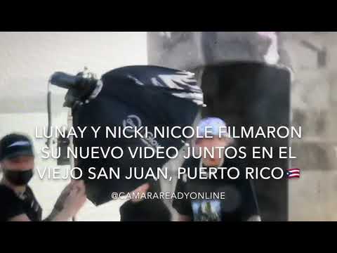 Lunay junto a Nicki Nicole en Puerto Rico 🇵🇷