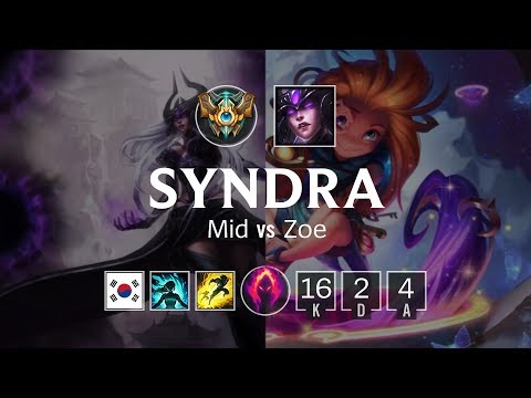 Syndra Mid vs Zoe - KR Challenger Patch 8.23