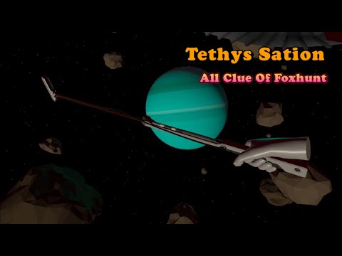 Walkabout mini golf - Tethys sation  All clue of foxhunt 漫步閑遊迷你高爾夫-特提斯空間站球桿線索 （oculus quest 2)