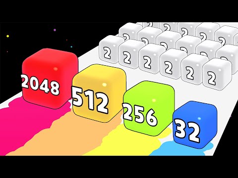 2048 Cube Jump Merge 3D - MAX Level (Freeplay)