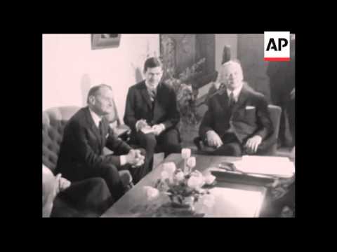 CAN931 NATO GENERAL SECRETARY MANILO BROSIO MEETING WITH KURT KIESENGER