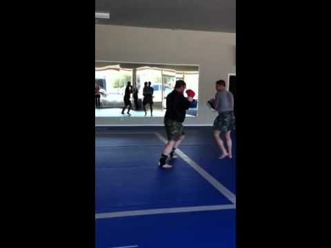 Eric Faria Muay Thai training