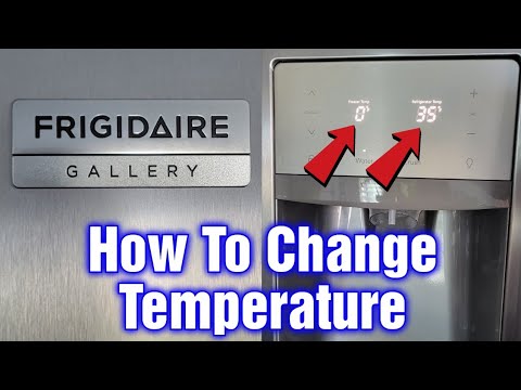 How To Set Temperature Frigidaire Gallery Refrigerator